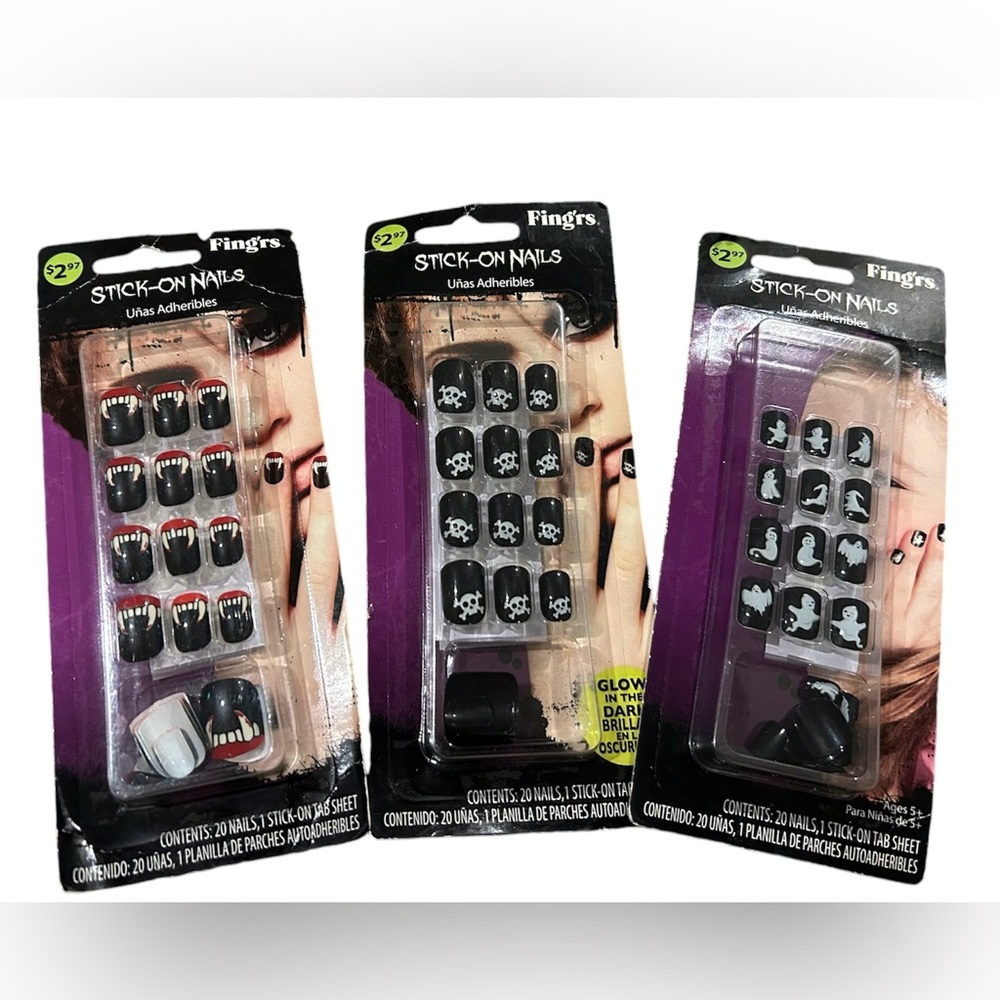 Halloween Stick-on-mails Set of 3